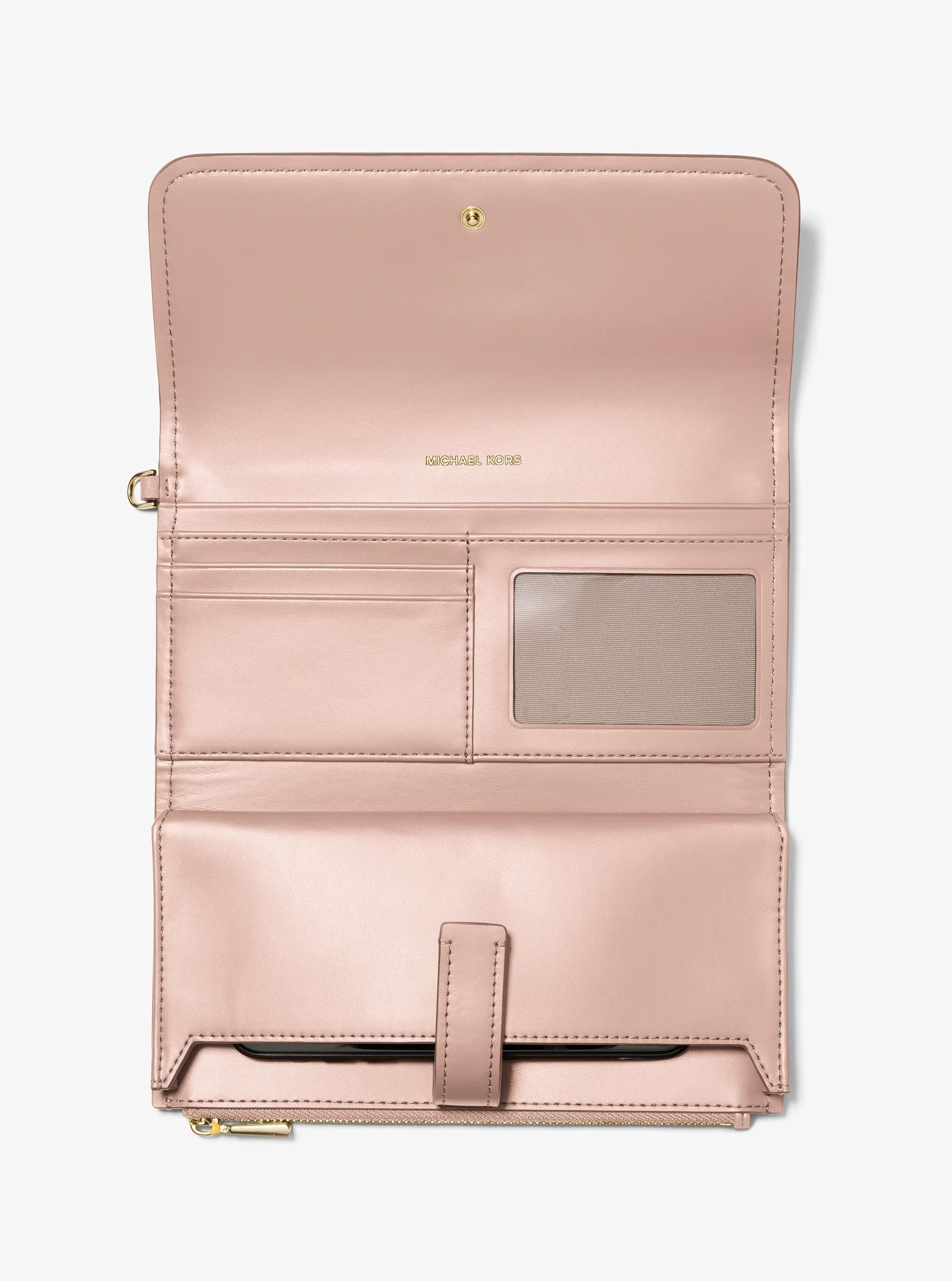 Jet Set Medium Pebbled Leather Smartphone Wristlet