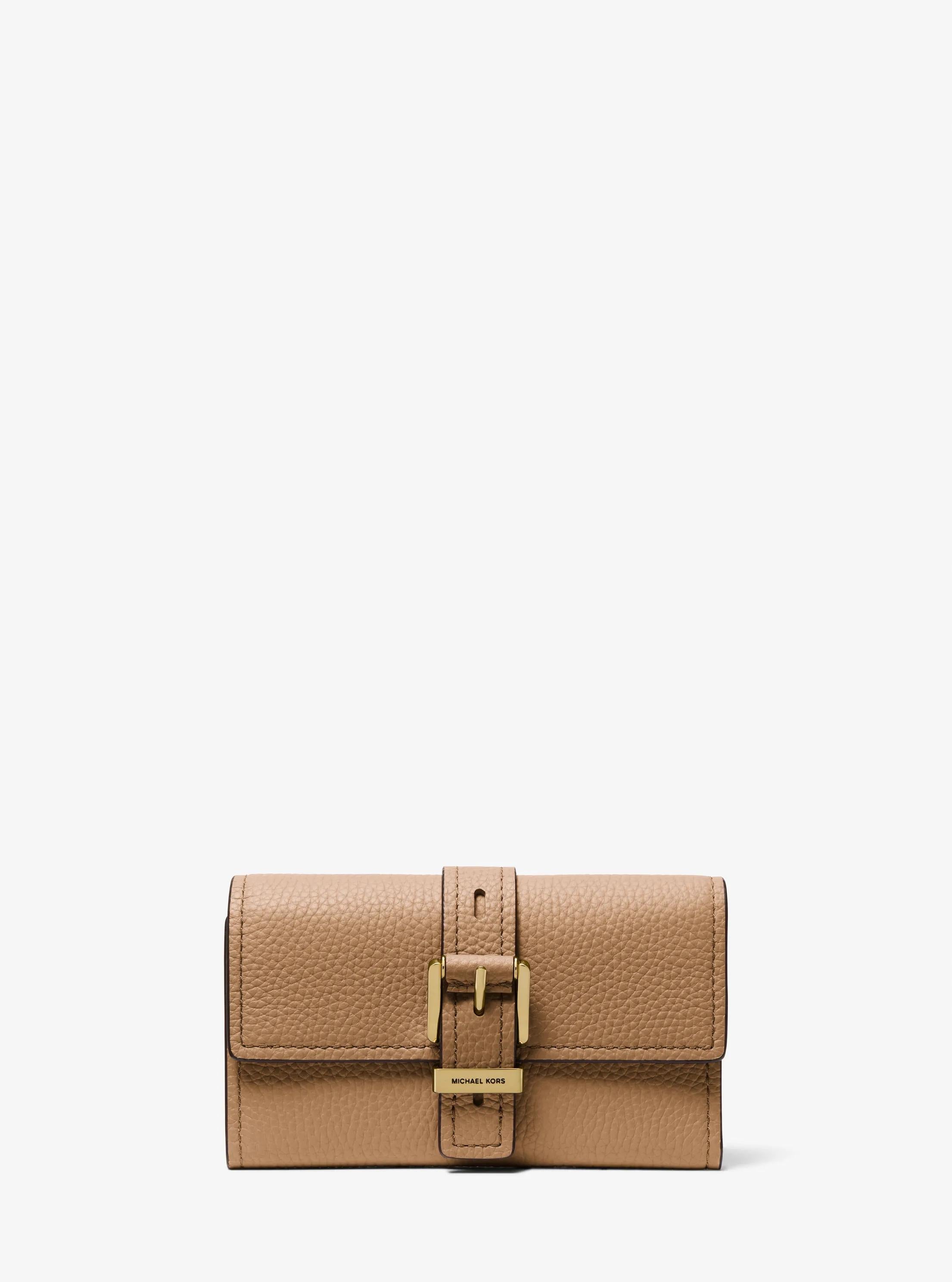 Nolita Medium Pebbled Leather Tri-Fold Wallet