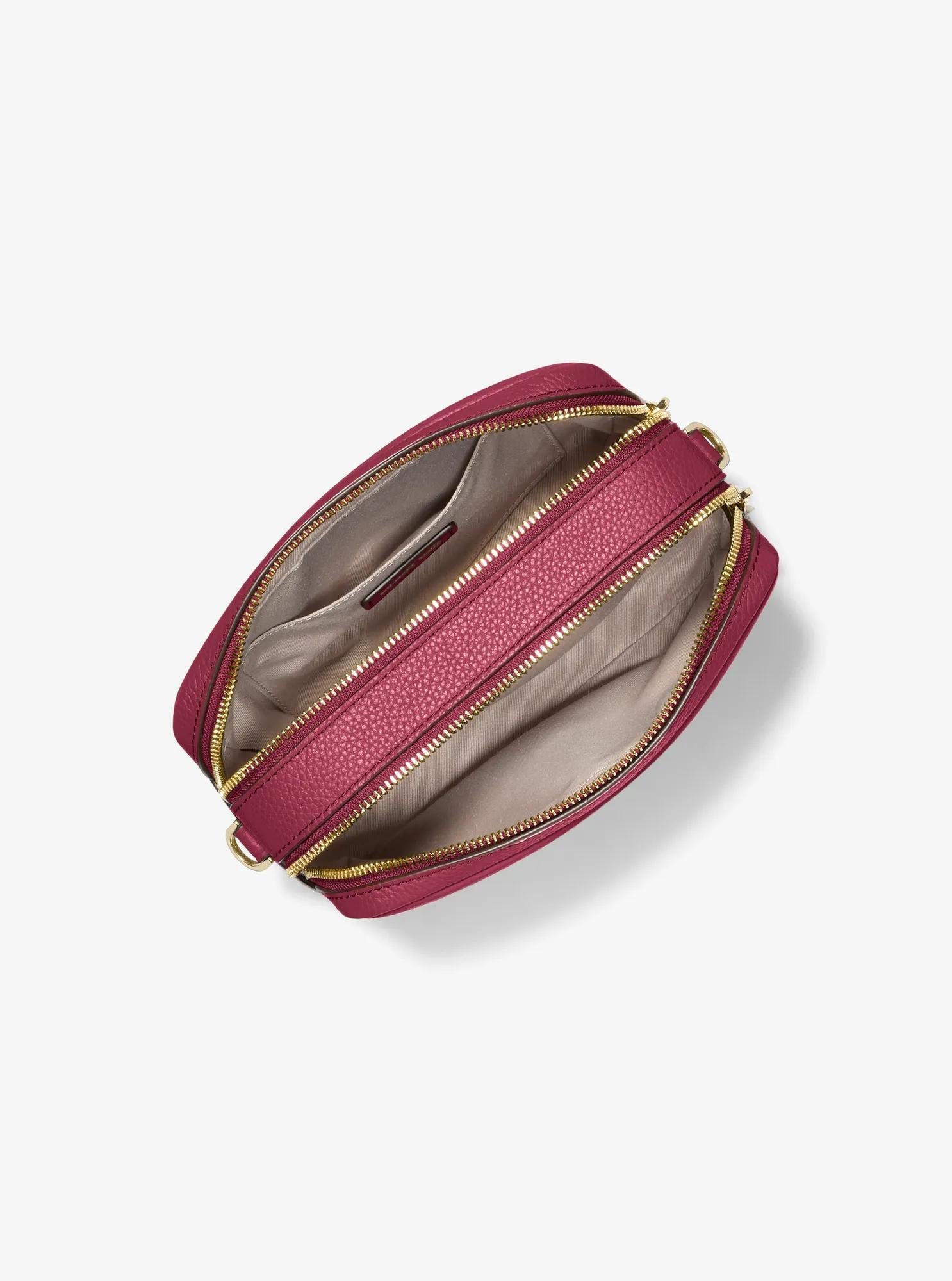 Bryant Medium Pebbled Leather Camera Crossbody Bag