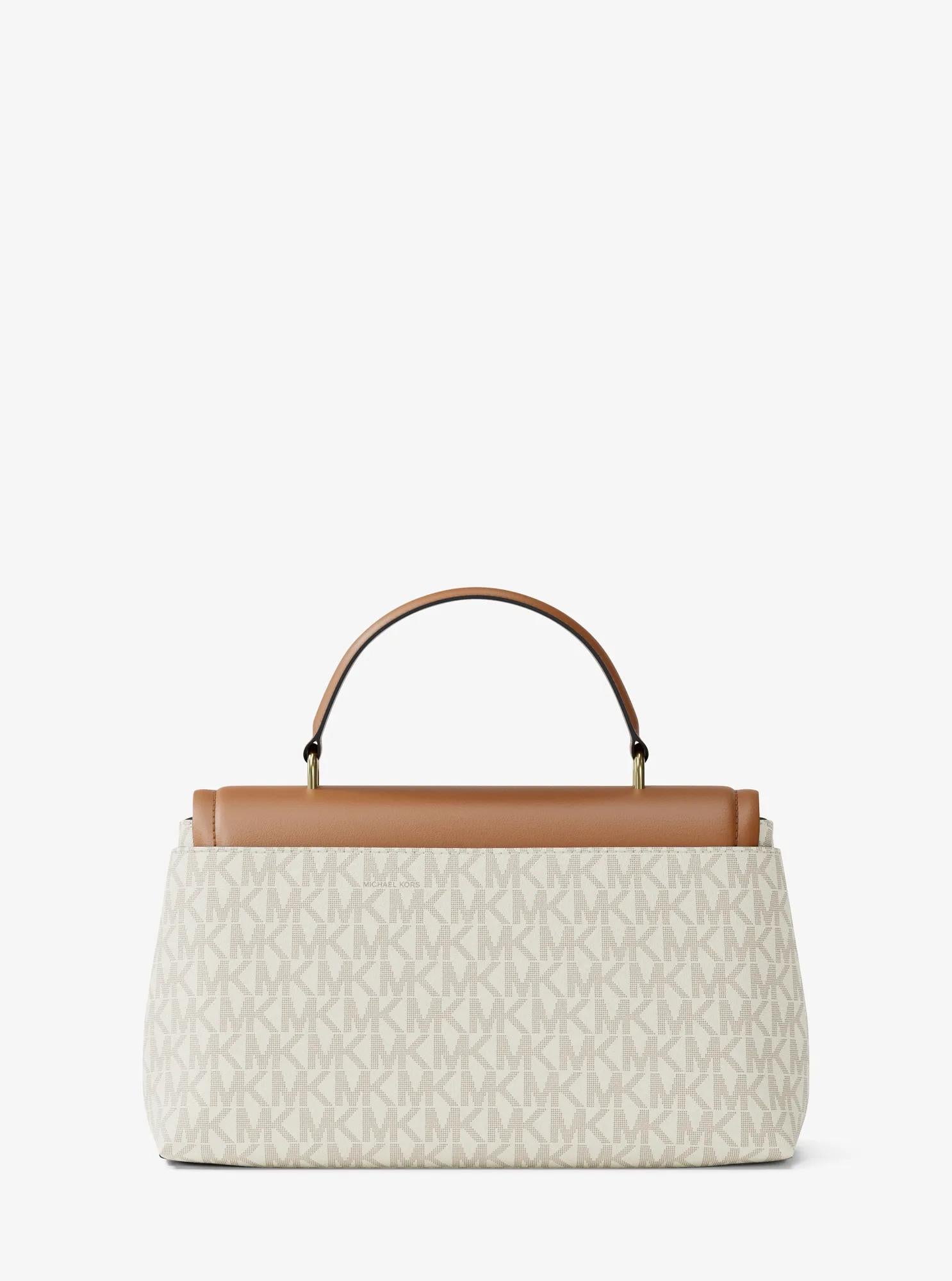 Tribeca Medium Signature Logo Satchel