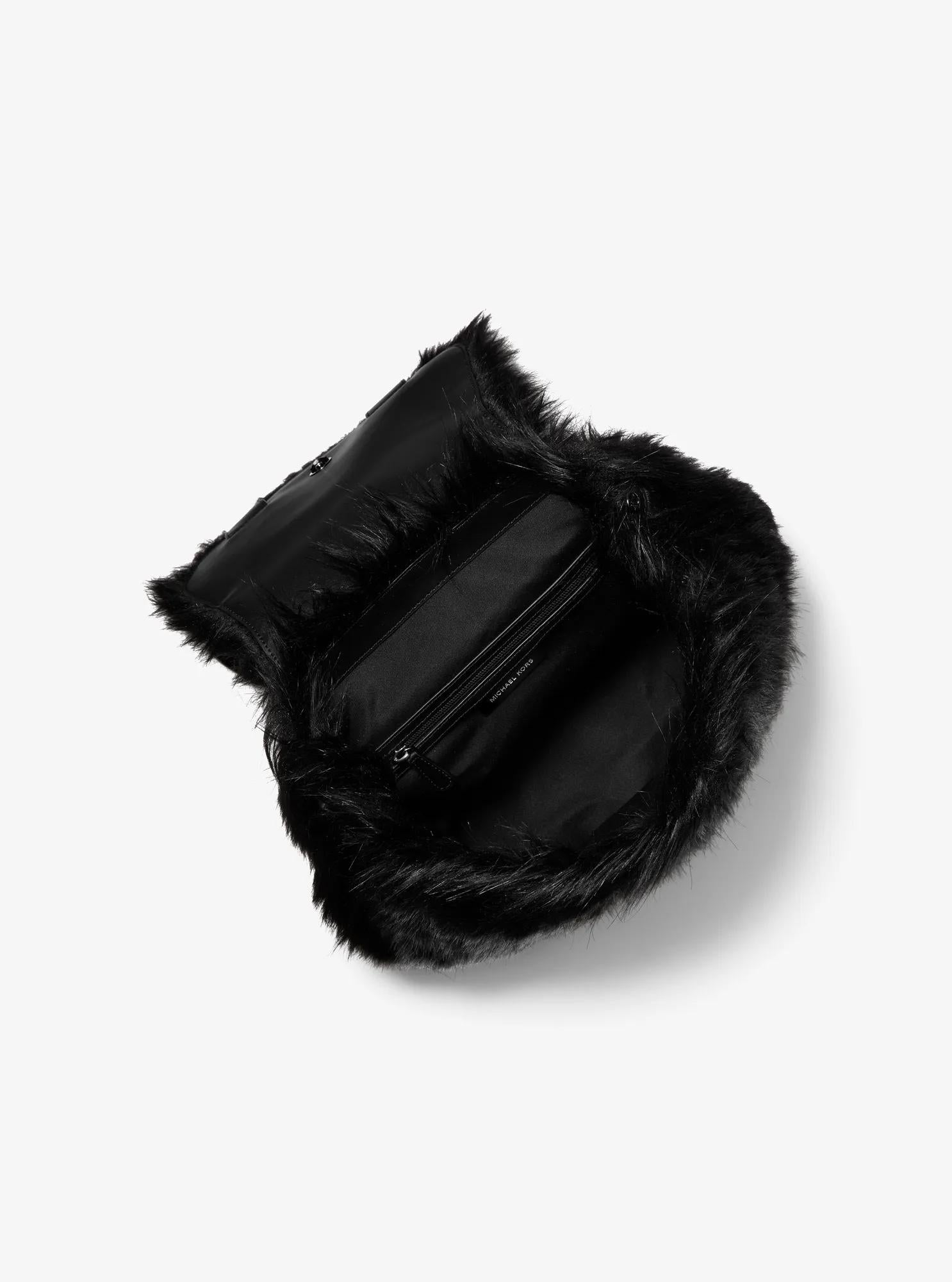 Quinn Medium Faux Fur Backpack