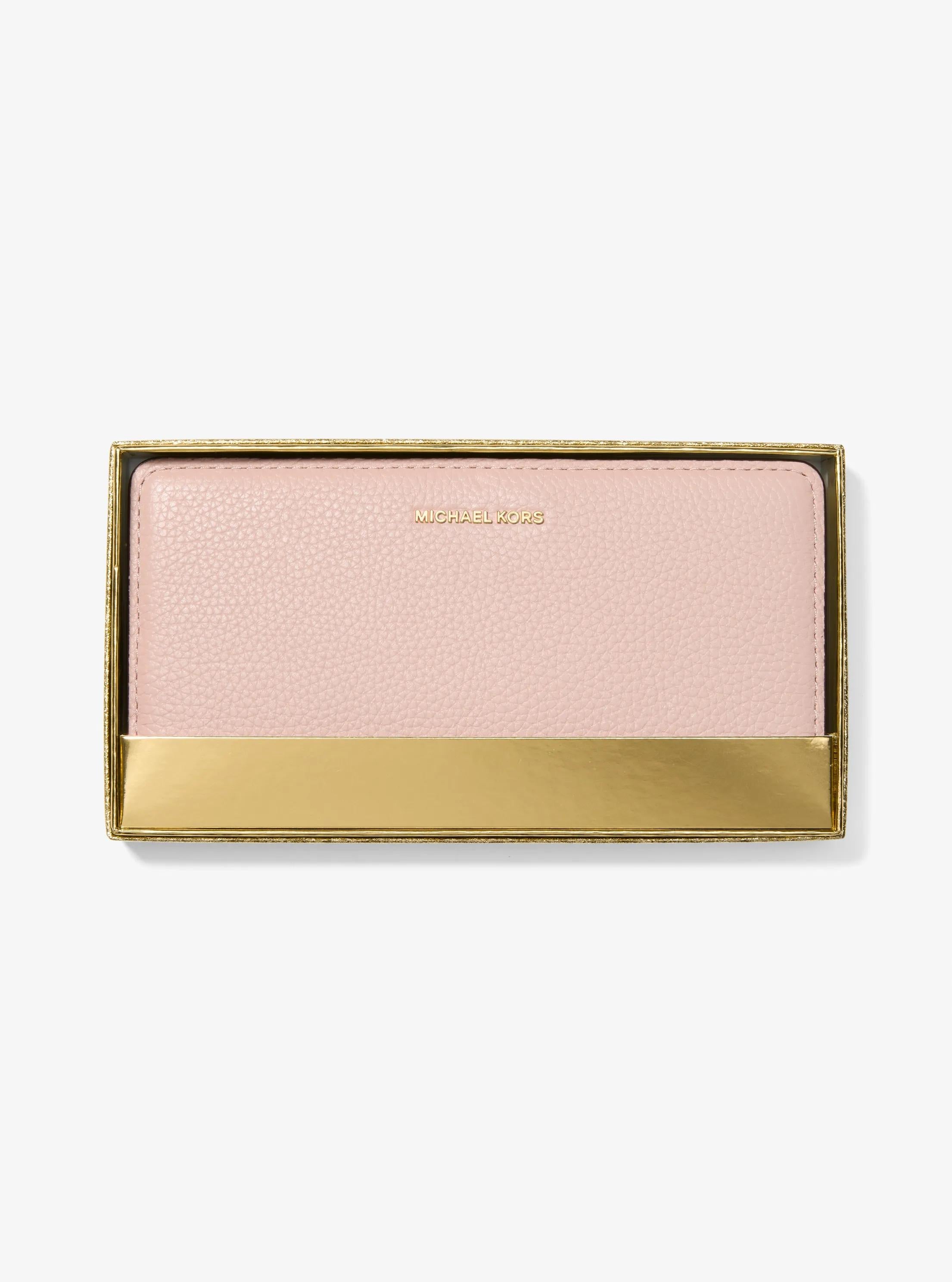 Bryant Large Pebbled Leather Snap-Front Wallet