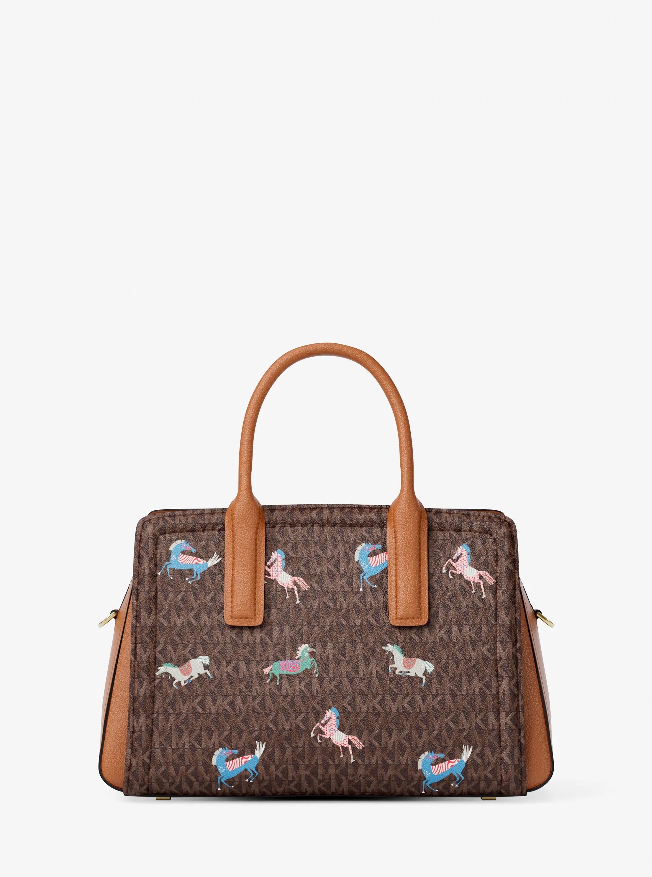 Laila Medium Signature Logo Satchel