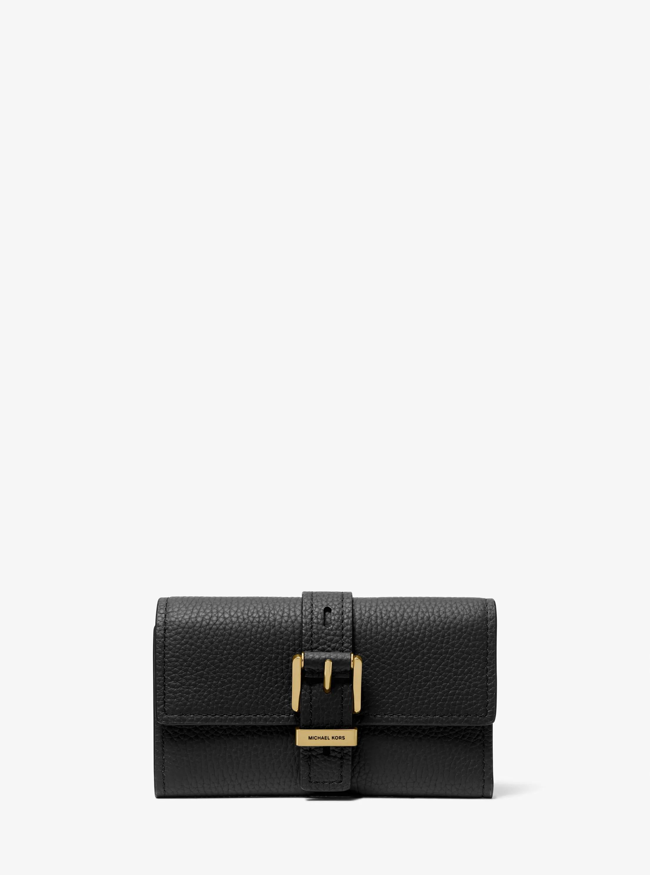 Nolita Medium Pebbled Leather Tri-Fold Wallet