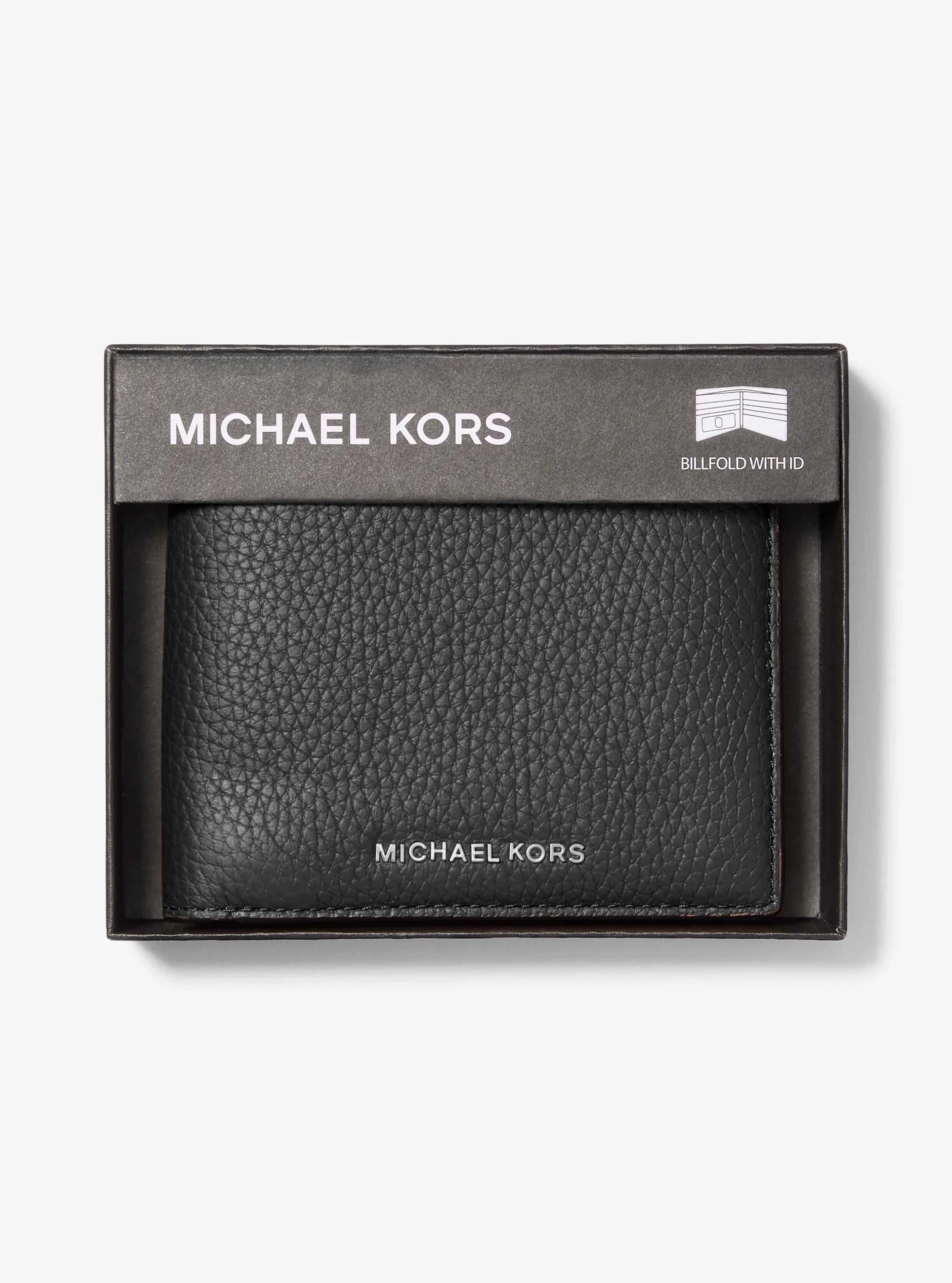 Hudson Pebbled Leather Billfold Wallet
